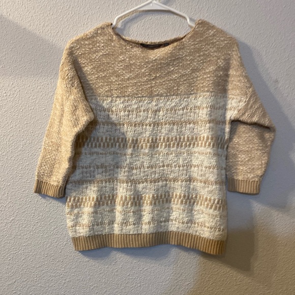 NY Collection striped knitted sweater size small - Picture 1 of 7